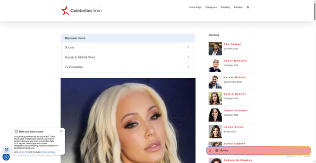 Security scan screenshot of https://www.celebritiesfrom.com/bunnie-xo.html