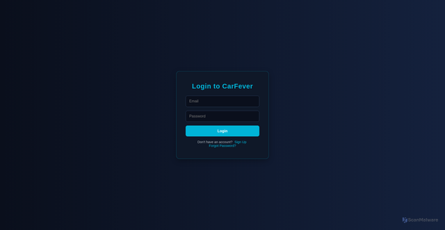Security scan screenshot of http://carfever.co.uk/
