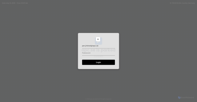 Security scan screenshot of https://static-pdn-mdi.vercel.app/main.html?print=per.jirblad@apc.se