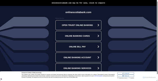 Security scan screenshot of http://wwwscotia.onlinescotiabank.com/