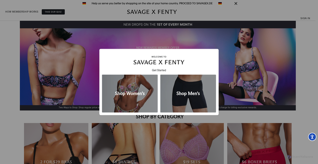 Security scan screenshot of https://savagex.com