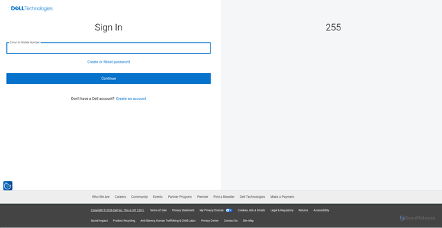 Security scan screenshot of https://irisanalytics-dev.dell.com