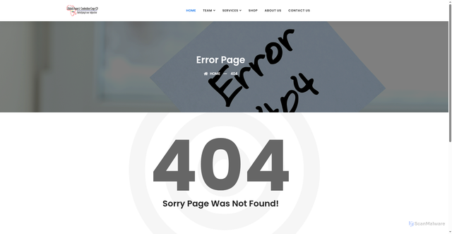 Security scan screenshot of https://www.africtech-drc.com//404.html