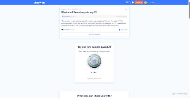 Security scan screenshot of https://math.answers.com/math-and-arithmetic/What_are_different_ways_to_say_11