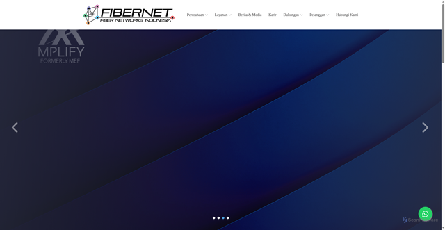 Security scan screenshot of https://fiber.net.id