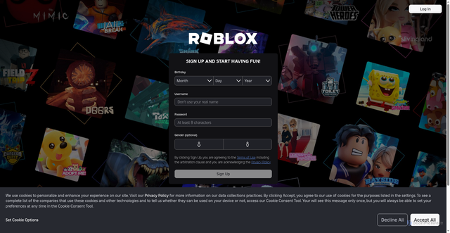 Security scan screenshot of https://www.roblox.com/