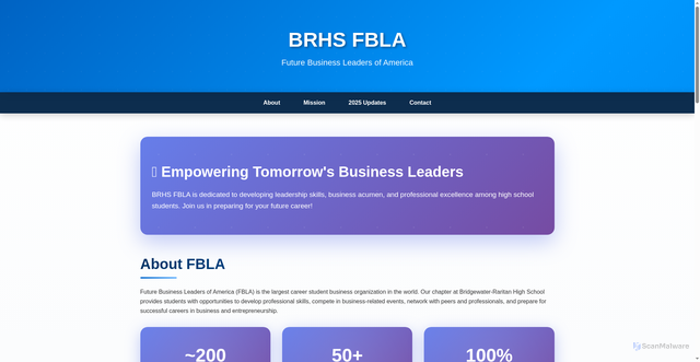 Security scan screenshot of https://brhsfbla-rp583b654d.edgeone.dev/