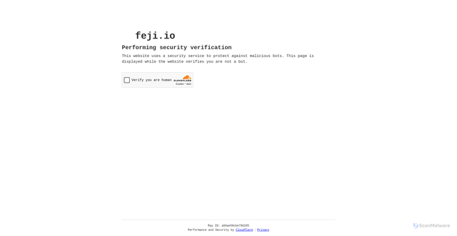 Security scan screenshot of https://feji.io