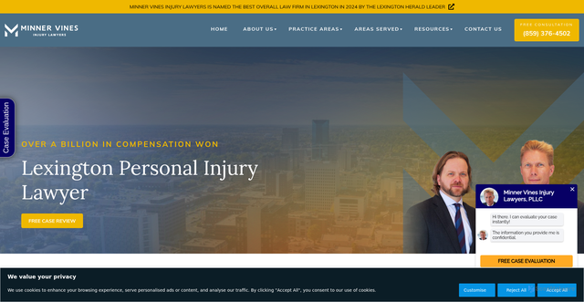 Security scan screenshot of https://www.mvmlaw.com/lexington-personal-injury-lawyer/