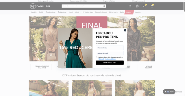 Security scan screenshot of https://dyfashion.ro