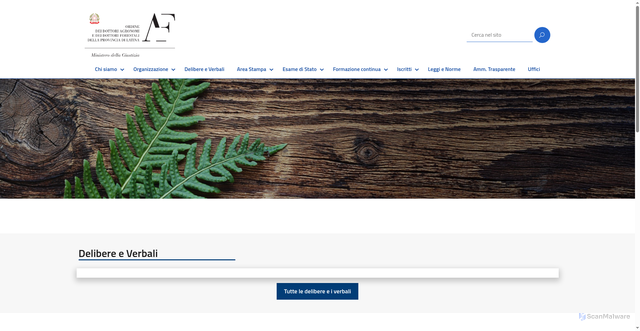 Security scan screenshot of https://ordinelatina.conaf.it/