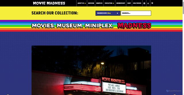Security scan screenshot of https://www.moviemadness.org/