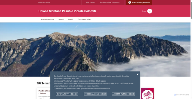 Security scan screenshot of https://www.umpasubioaltovicentino.it