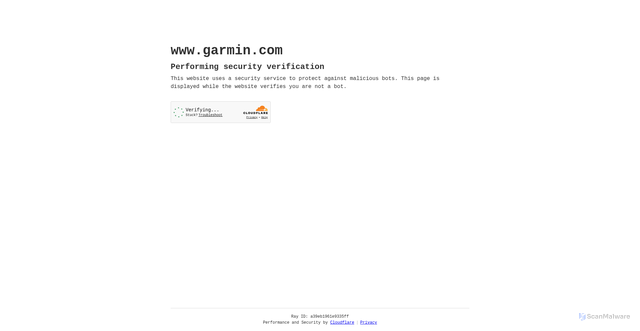 Security scan screenshot of https://www.garmin.com/en-US/