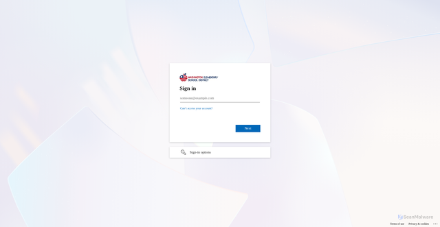 Security scan screenshot of https://wesdschoolsorg.sharepoint.com