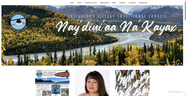 Security scan screenshot of https://www.chickaloon-nsn.gov/