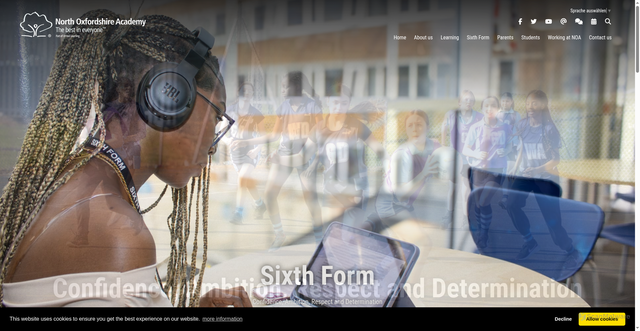 Security scan screenshot of http://www.northoxfordshire-academy.org/