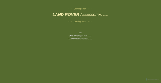 Security scan screenshot of https://landroveraccessories.com.au