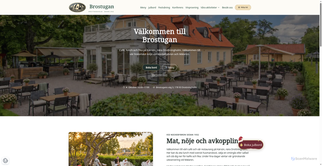 Security scan screenshot of https://brostugan.se