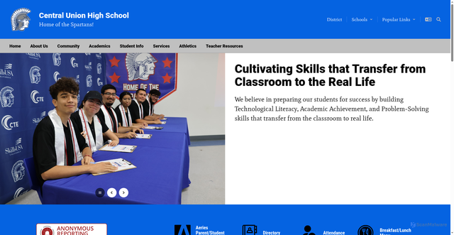 Security scan screenshot of https://www.spartansnet.net/