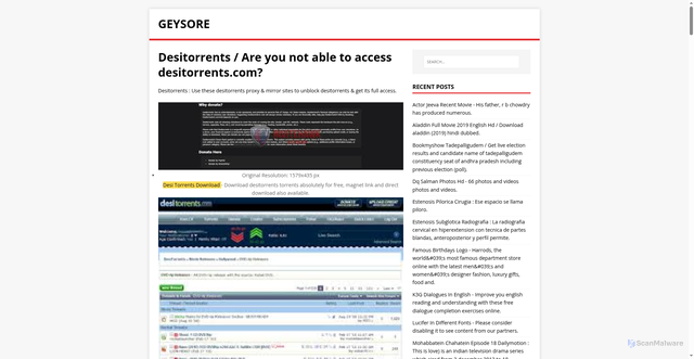 Security scan screenshot of https://resoyek.pages.dev/posts/desitorrents/
