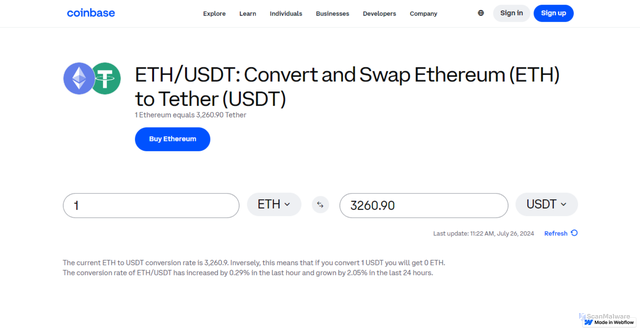 Security scan screenshot of https://convert---eth-to--usdts.webflow.io/