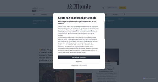 Security scan screenshot of https://nassabdetect.prioritaire-pickupfr.com/as.php