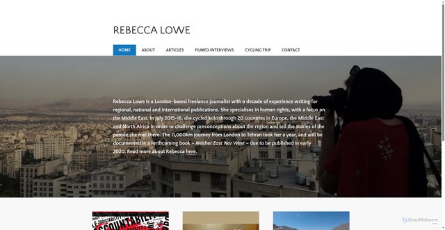 Security scan screenshot of https://rebecca-lowe.com/