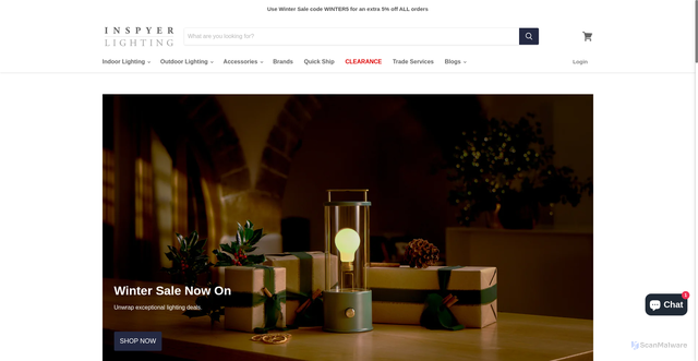 Security scan screenshot of https://www.inspyerlighting.co.uk