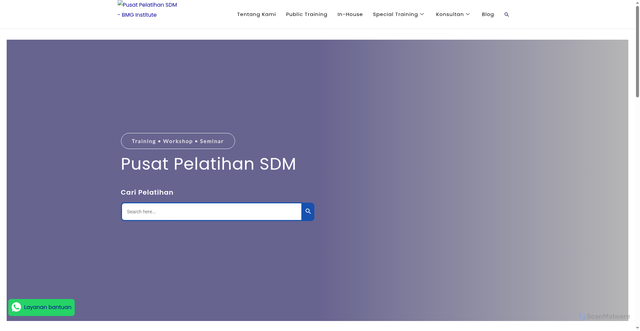 Security scan screenshot of http://mail.trainingpajak.id/