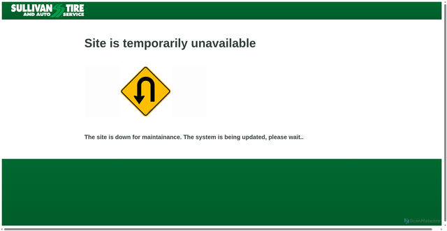 Security scan screenshot of https://sullivantire.com