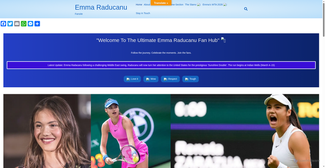 Security scan screenshot of https://emmaraducanu.co.uk/