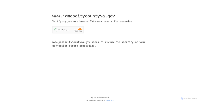 Security scan screenshot of https://www.jamescitycountyva.gov/
