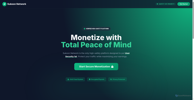 Security scan screenshot of https://sukoon-studio-01gpevad2o.edgeone.app/