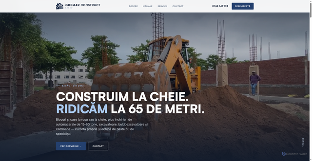 Security scan screenshot of https://gobmar-construct.pages.dev/