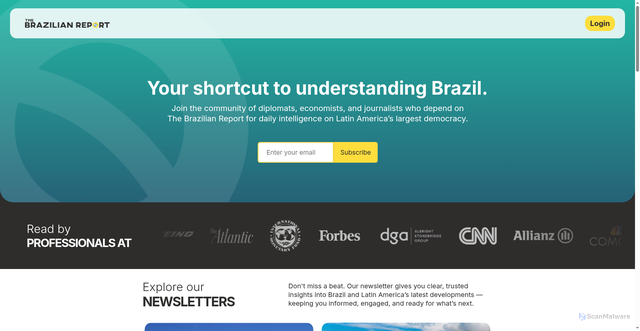 Security scan screenshot of https://brazilian.report/