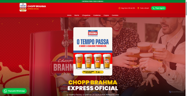 Security scan screenshot of https://v0-barril-de-chopp.vercel.app/