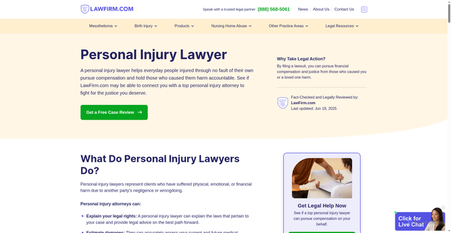 Security scan screenshot of https://www.lawfirm.com/personal-injury/lawyers/