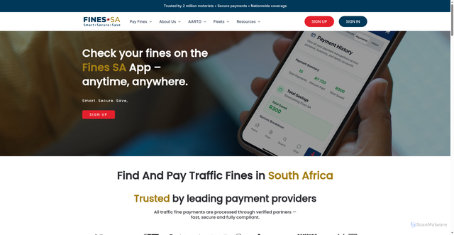 Security scan screenshot of https://zafenapot.cc/