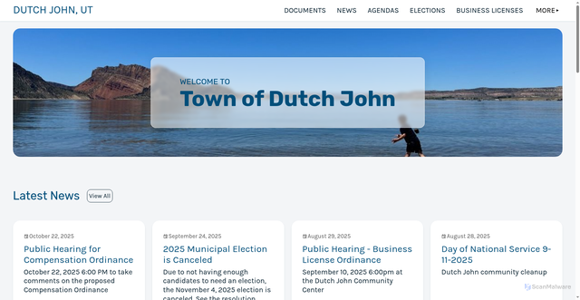 Security scan screenshot of https://dutchjohn.gov/