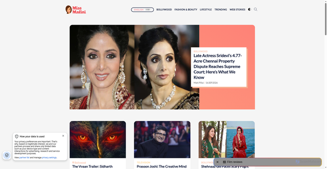 Security scan screenshot of https://www.missmalini.com