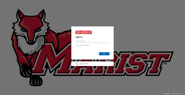 Security scan screenshot of https://maristcollege.sharepoint.com