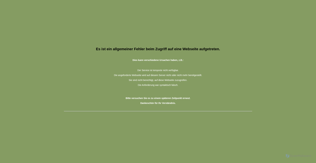 Security scan screenshot of http://www.luftwaffe.de