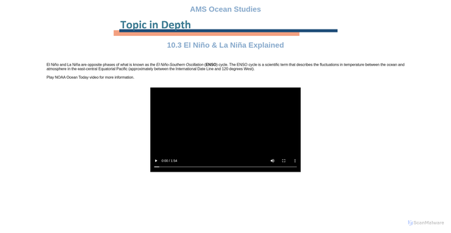 Security scan screenshot of https://edu.ametsoc.org/OTIDS/10.3.html