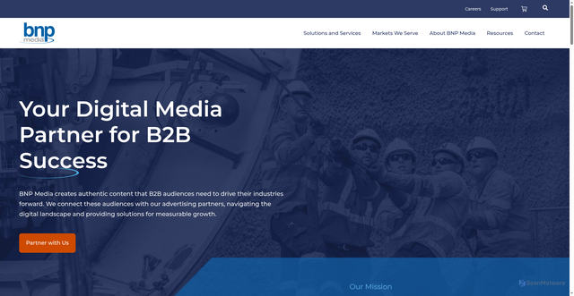 Security scan screenshot of https://bnpmedia.com