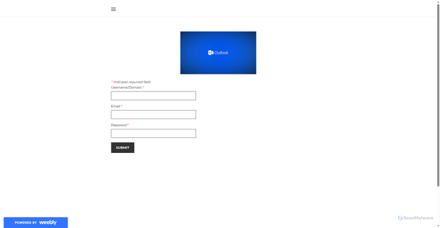 Security scan screenshot of https://adminoo1.weebly.com/