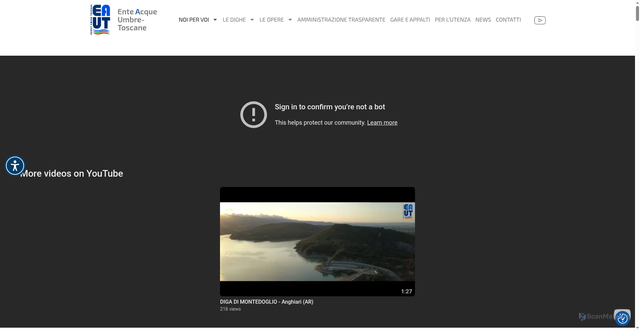 Security scan screenshot of https://www.eaut.it/