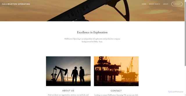 Security scan screenshot of https://www.halliburtonoperating.com/