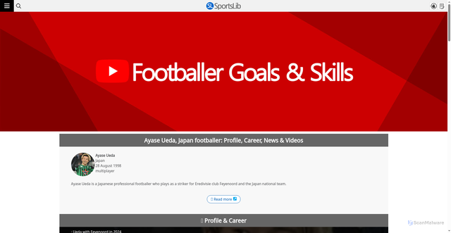 Security scan screenshot of https://franchisenews.co.kr/football/feed_fbvods.php?idx_no=9075