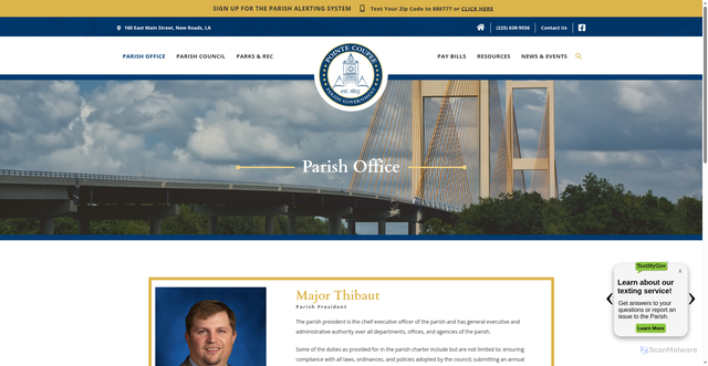 Security scan screenshot of https://pcparish.org/parish-presidents-office/